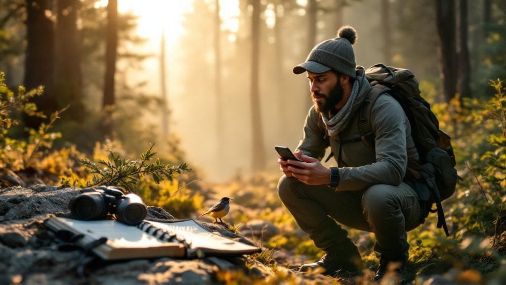 TrailSight Wildlife Test field companion in use